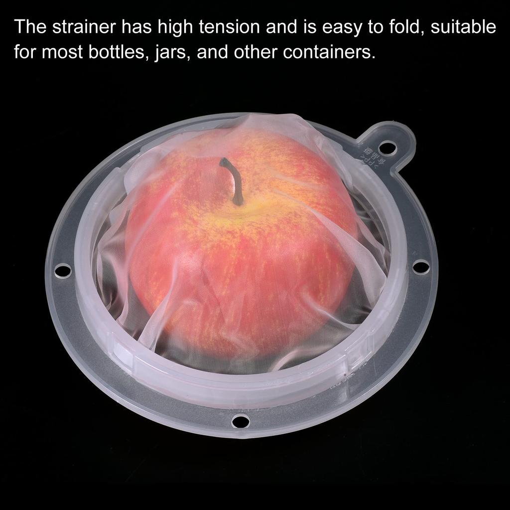 PATIKIL 138mm Outer Diameter Food Filter 100 Kitchen Mesh Filter Fine Mesh Sieve for and Soy Milk White Strainer, Mesh, Strainer, Juice, Coffee,