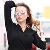 RMM New Clear Sunglasses Women Men Transparent Frame Night Vision Sun Glasses Mirror Reflective Glasses UV400 Eye Wear