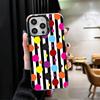 Kropki Art Fashion Design Miękkie Etui na Telefon dla iPhone 15 16 17 Pro Max 17Air 16E 14 Plus 13 12 Mini Odporne na Wstrząsy Pokrowiec Tylny She