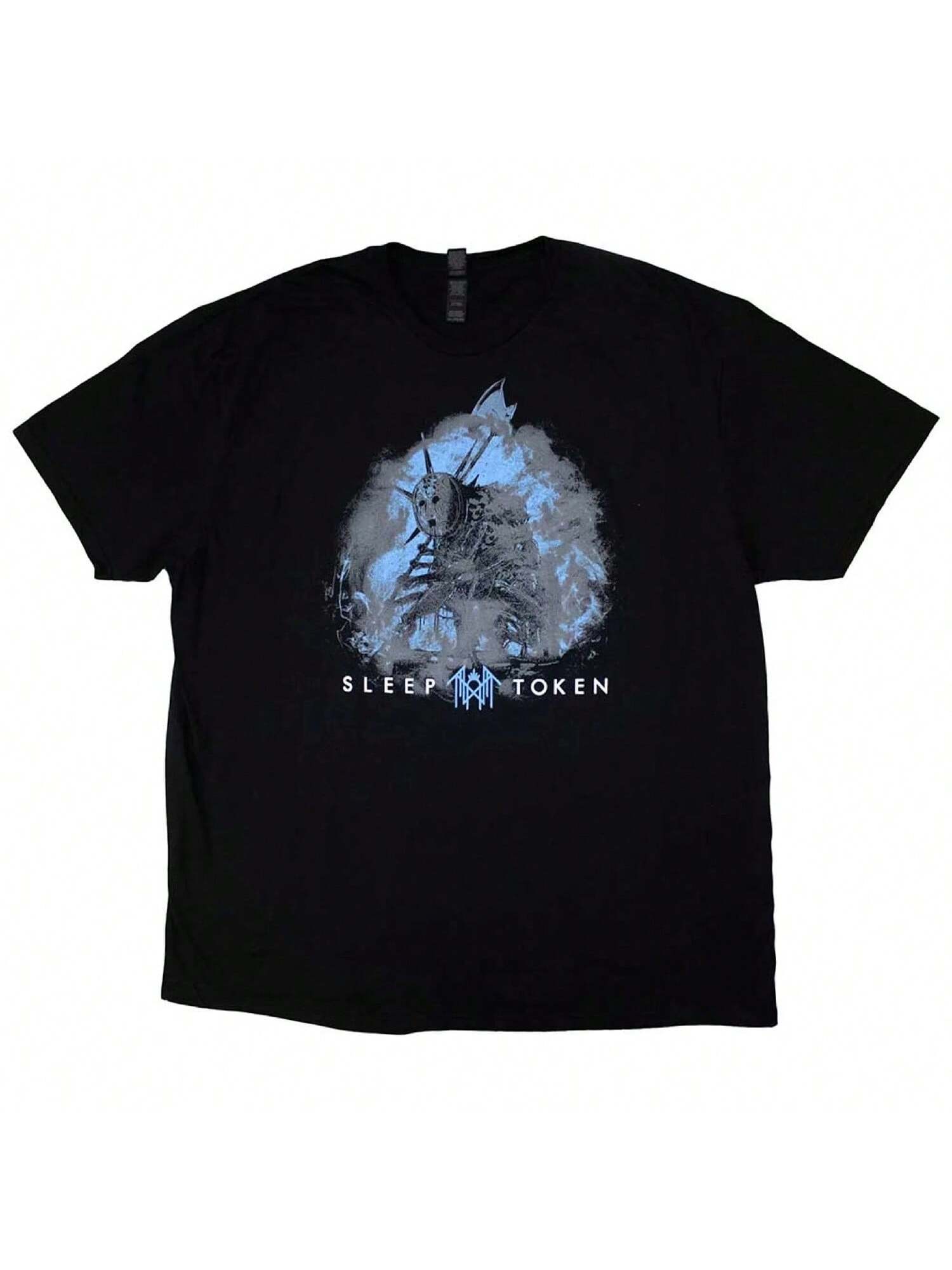 

S-Sleep Tokens Graphic Cotton T-Shirt Unisex Summer Short Sleeve Fashion Top Casual Vintage Fashion Brand Retro Tee Loose Print2 XXXXXL чёрный