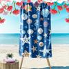 Seashells and Starfish Pattern Beach Towel Quick-drying for Travel Outdoor Sports Jogging Beach and Swimming