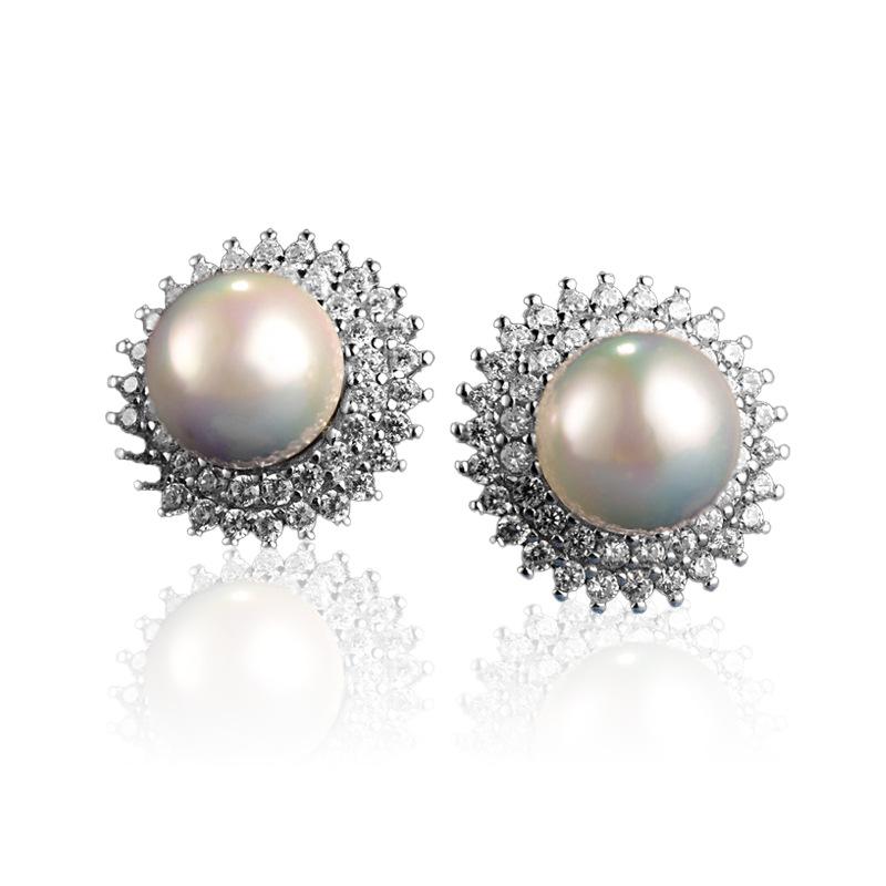Lindon 925 Sterling Silver Synthetic Pearl Earrings Drop Earrings For Women Wedding Party Gifts
