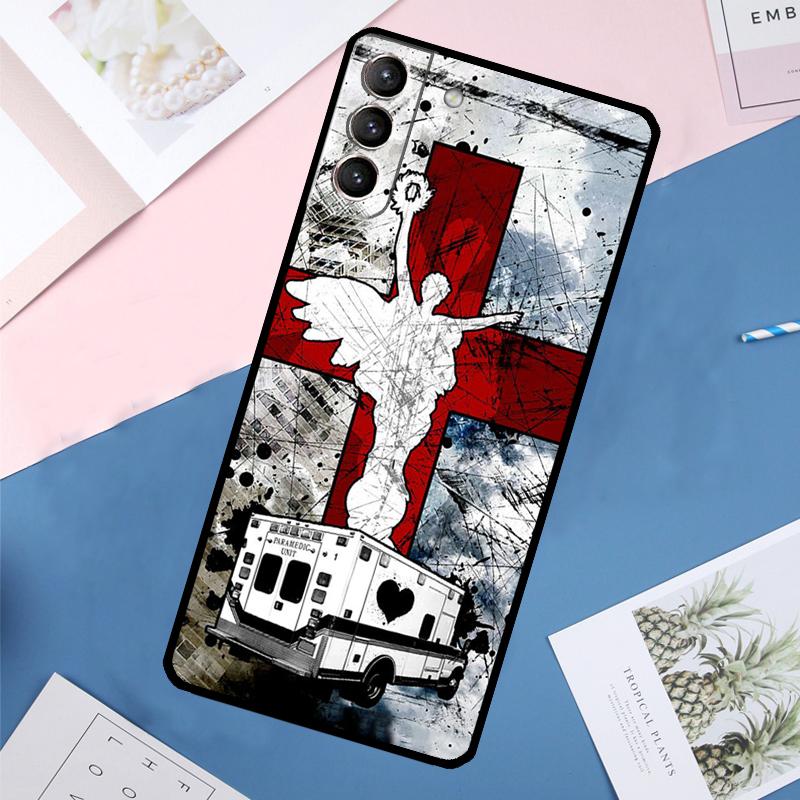 

EMT EMS Ambulance Case For Samsung Galaxy S24 Ultra S20 S21 S22 S23 S25 Ultra S9 S10 Plus S25 FE Back Cover Galaxy S21 FE
