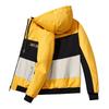 Mens Lightweight Breathable Cycling Jacket With Hooded Design Color-Block Style Outdoor Sport Wear