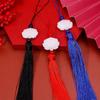 1Pcs Lotus Tassels Jade Beads Tassel Ancient Chinese Style Knot Tassels Pendant New Silk Tassels