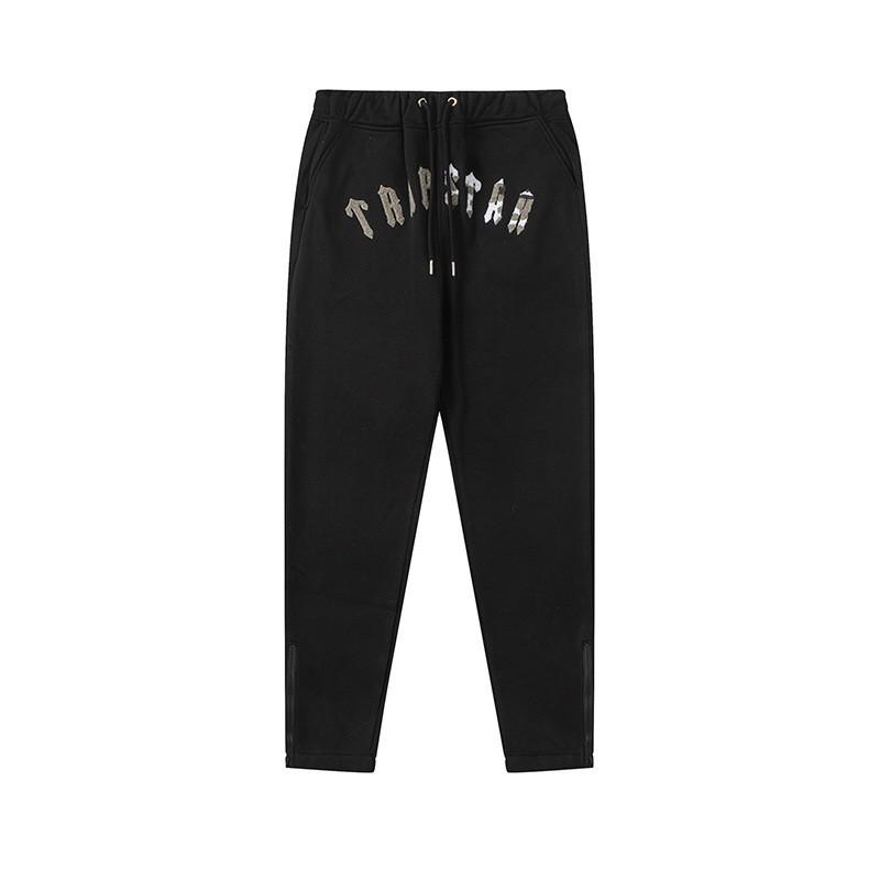 Mens Oversized Gradient Letter Embroidered Hooded Sweatshirt Set Streetwear Casual Tracksuit