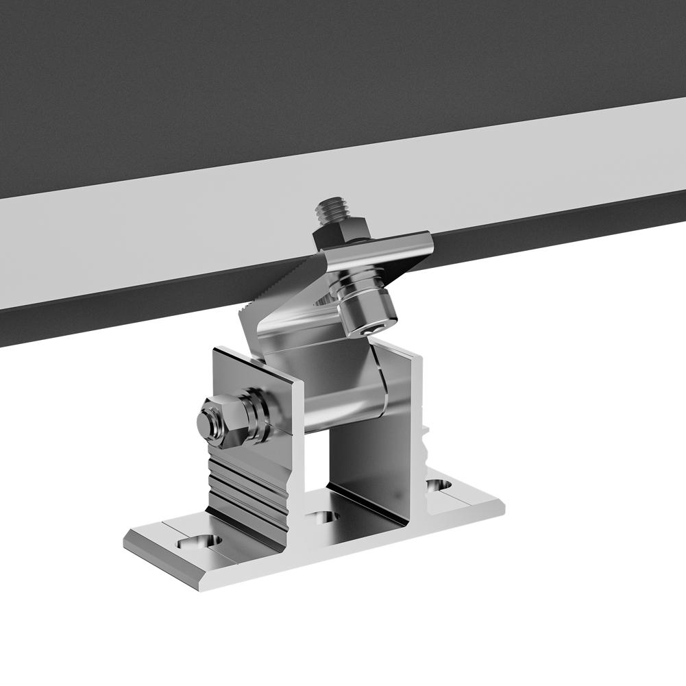 Neigungsverstellbare Solarmodul-Montagehalterung Aluminiumlegierung Flachdachmontagehalter 15-30 Grad