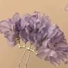 Women Hair Stick Artificial Flower Decor Hairpin Buns Half-Combed Hairstyles Chinese Hairpin Headgear Hanfu Hair Accessories