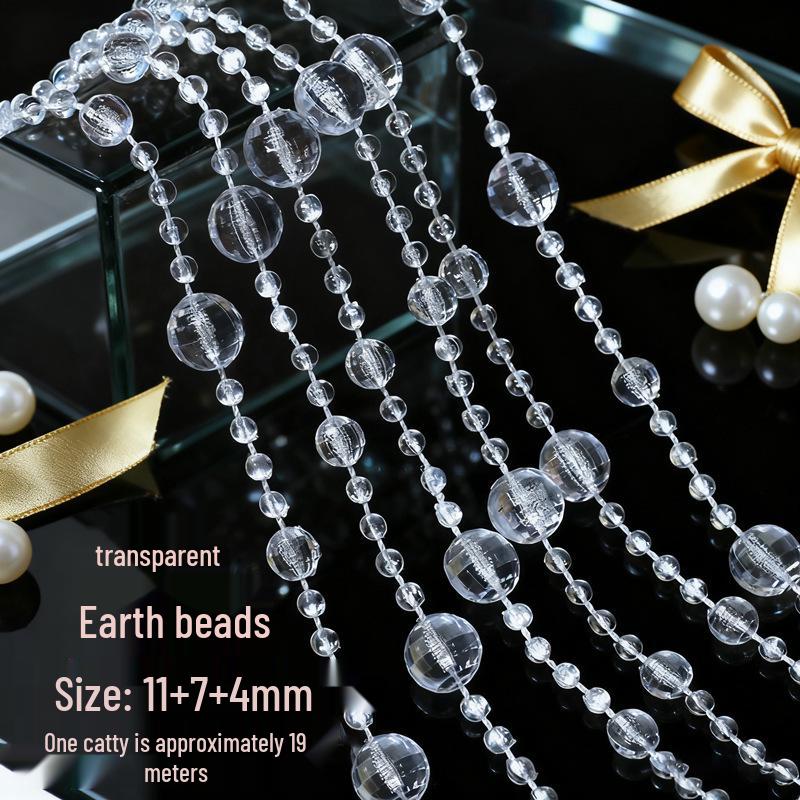 10mm UFO Acrylperlen für Hochzeitsgirlande, Gangläufer oder Kronleuchterdeko