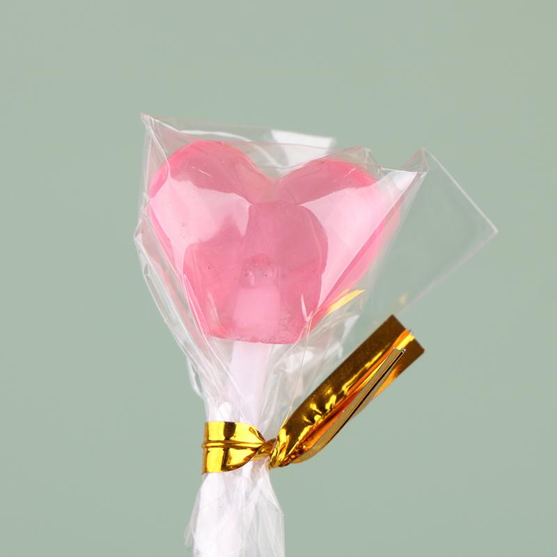 1/12 Dollhouse Simulation Heart Lollipop Dollhouse Miniature Candy Ornament Dolls House Food Accessories Pretend Play Toys