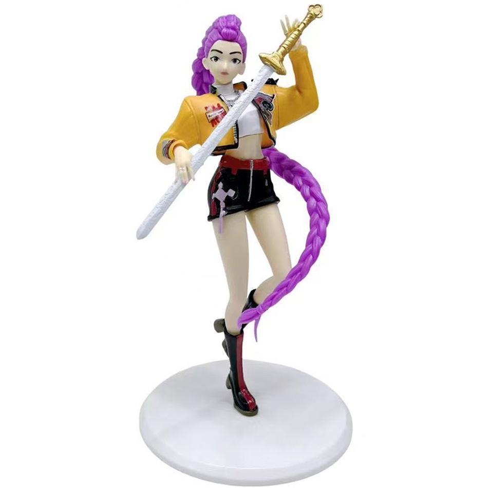 Sale 20cm Kpop Demon Hunters Superstar Rumi Standing Figures PVC Model Toys Decoration Ornament Accessories Toys Gifts