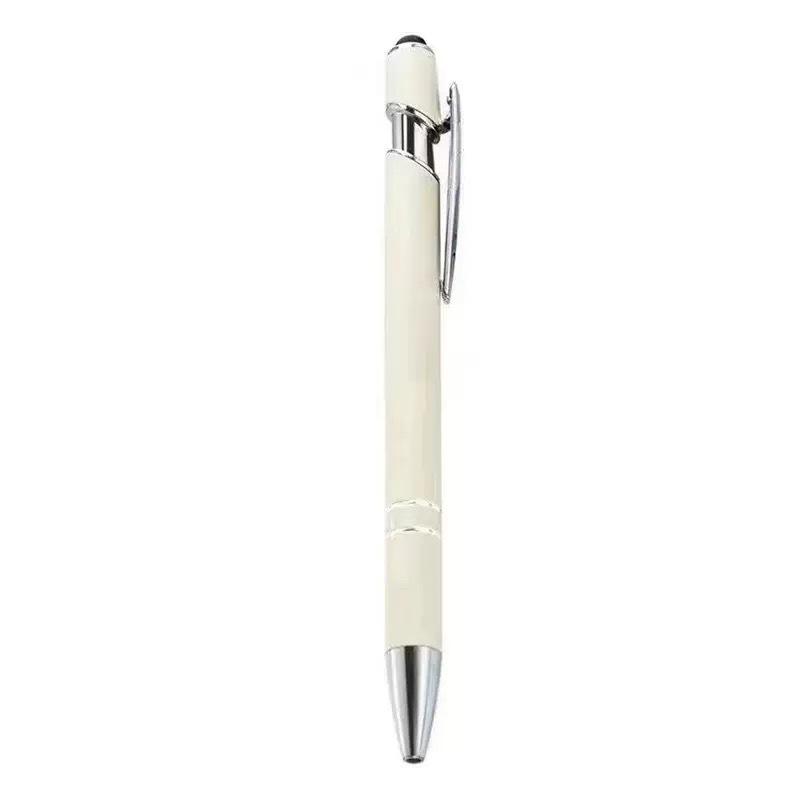 Spot Metal Ballpoint Pen with Aluminum Barrel and Capacitive Touch Tip – Customizable Logo Gift Pen