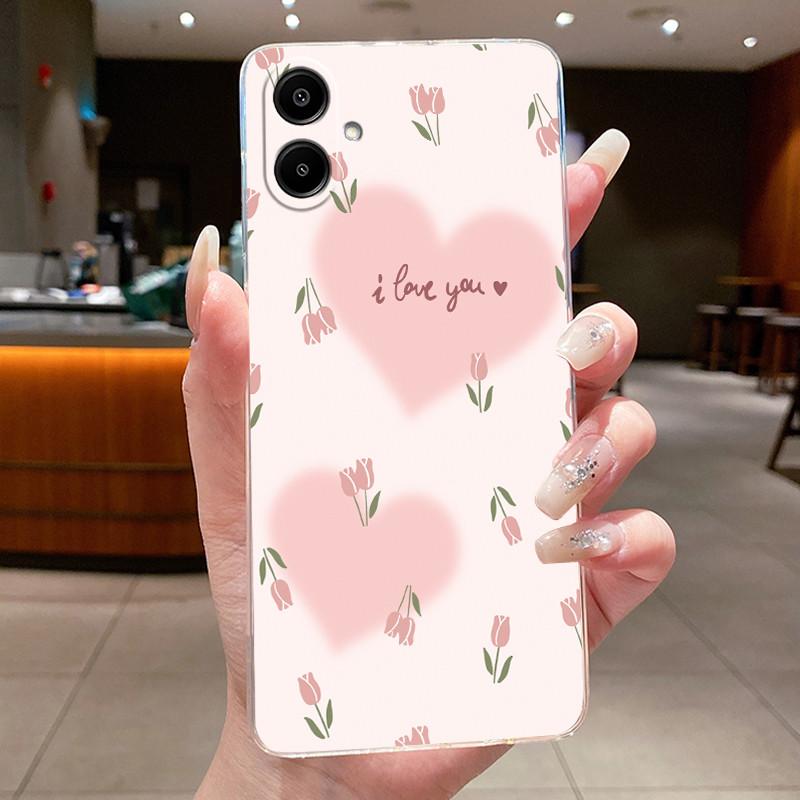 For Samsung A07 2025 Clear Phone Case Luxury Butterfly Flowers Casing For Samsung Galaxy A07 SamsungA07 A 07 Silicone Back Cover