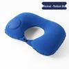 Portable Inflatable U-Shaped Neck Pillow for Travel, Office, Car & Airplane Nap Support