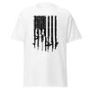 Men's and Women's T-shirts American Flag Guns Classic Tee Shirt