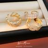 A Niche High-end Palace Style Twisted and Entwined Open Ring