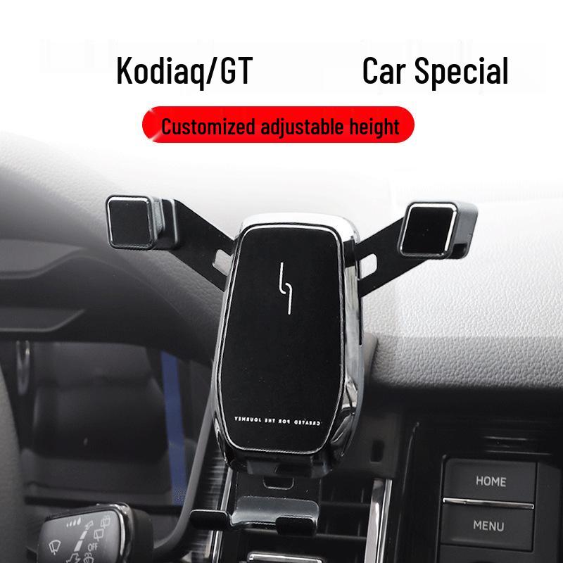 Wireless Charging Phone Holder for 2017-2022 Skoda Kodiaq/GT with Navigation Compatibility