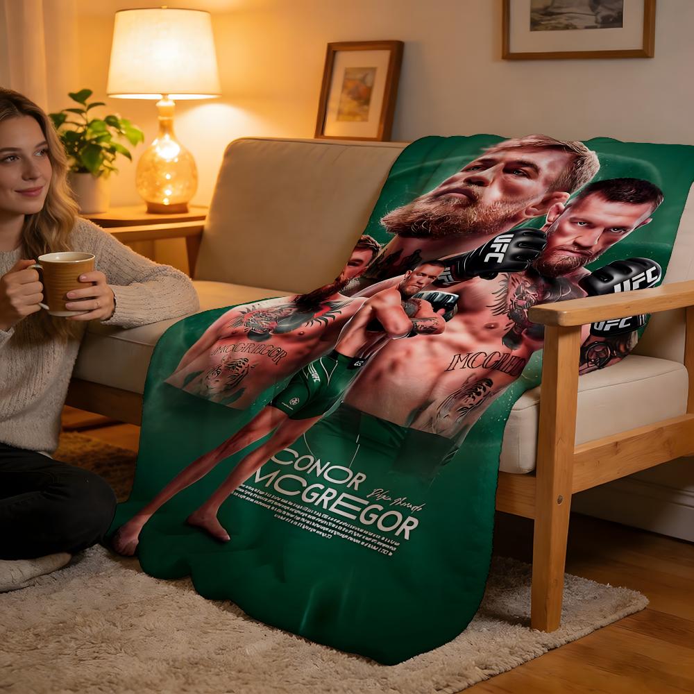 Throw High-Density Short Plush Blanket For Sofa Nap Air-Conditioned Room Soft Skin-Friendly Boxing Conor McGregor