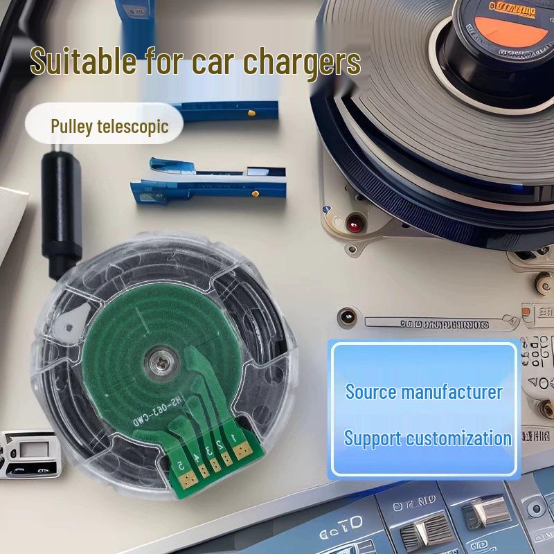 

Fast-Charging 60W Type-C Retractable Sound Card Cable Module with Data Function. Type-C