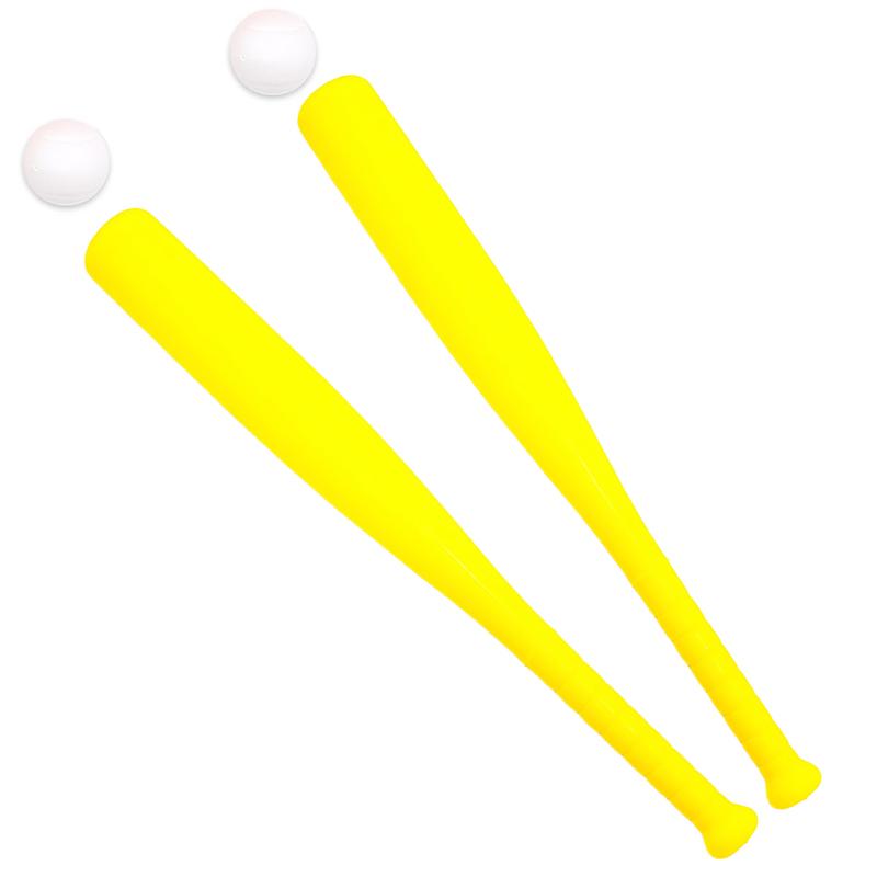 Set de Béisbol de Plástico 2 Piezas Bate de Béisbol Colorido con Pelota Diversión al Aire Libre Entrenamiento de Béisbol Juegos Deportivos en el Patio Trasero Regalo Niños Niñas Zyf