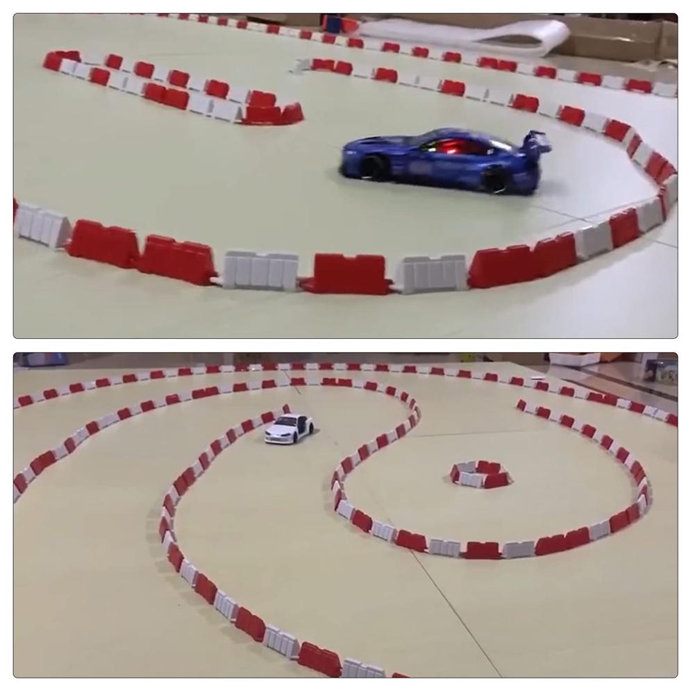 RC Car Field Fence Set Obstacle Field Fence Drift Track Mini Traffic Road Block Toy for 1/14 1/16 1/18 1/24 1/28 Mini RC Car