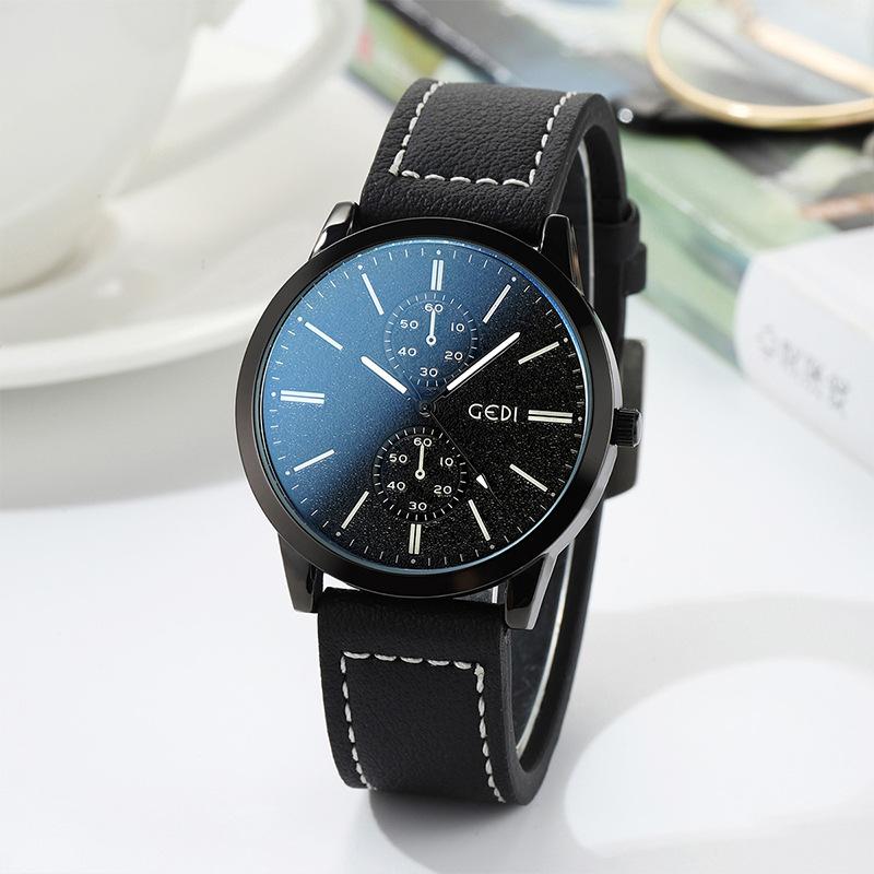 Same Men'S Business Versatile Belt Watch Waterproof Quartz Watch