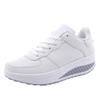 2023 Plus Size Women's Leather Sneakers: Autumn/Winter Thick-Soled Casual Rocking Platform Shoes