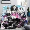 1PC Tokio hotel Print Flannel Blanket, High quality All Seasons, Home Decor, Warmth and Comfort, Perfect for Christmas Gifts