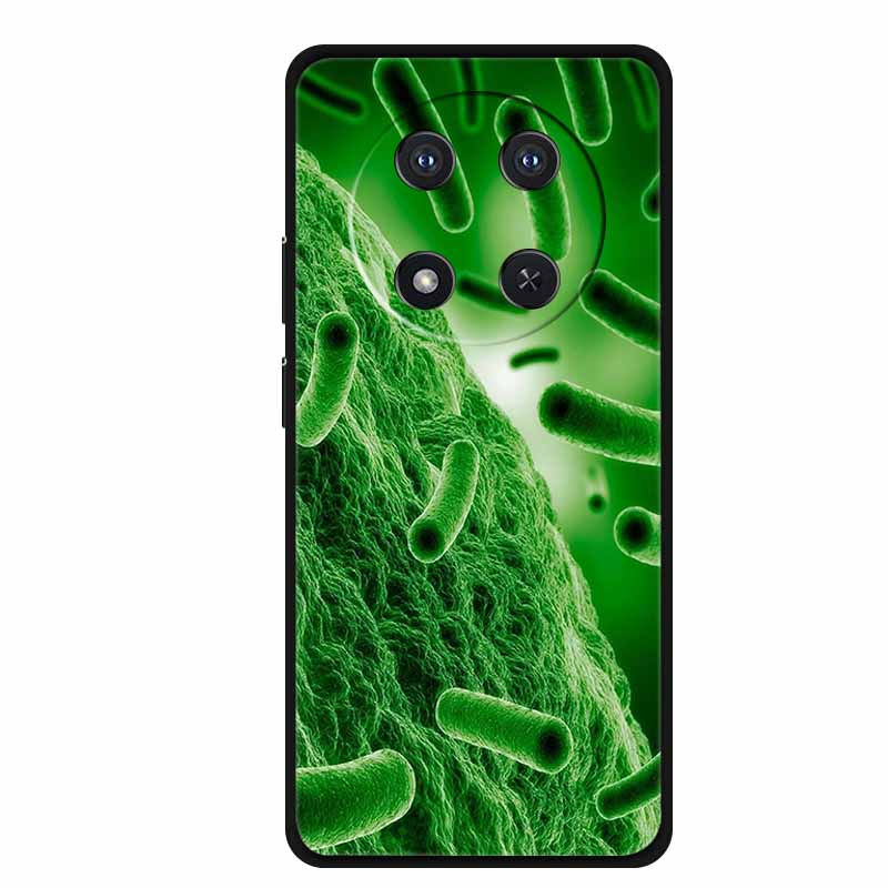 For Honor X9c Case X 9 c Coque Flowers Black Silicone TPU Soft Back Cover For Honor Magic 7 Pro Magic7 5G lite Phone Case Funda