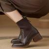 2025 Autumn/Winter Knitted Ankle Boots: Versatile British Martin Style, Skinny Elastic Socks In Brown/Black, Adult Sizes Available