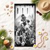 Doom Soft Beach Towel Stylish Beach Pool Towel for Summer Seaside Vacation Travel
