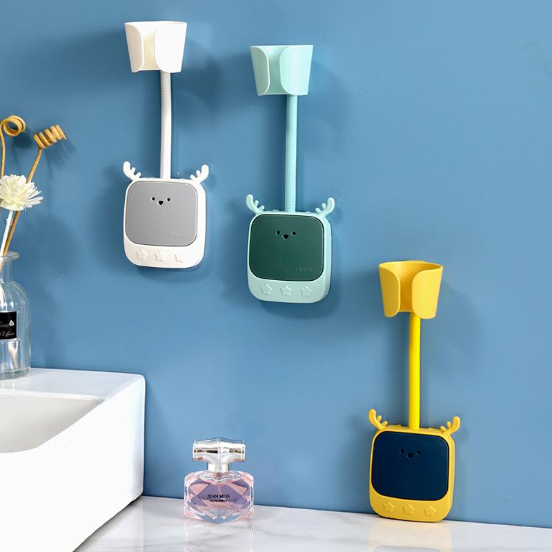 Suport Uscător de Păr Rack Baie Conductă Aer Rack Universal Fără Găurire Rack Agățat Persoană Leneșă Nu Este Nevoie Să Țineți Suportul Uscătorului de Păr cu Mâna