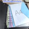 A4/Long File Bag Loose Leaf Transparent Data Book 11Hole File Organizer Mixed Color Binder Pouch