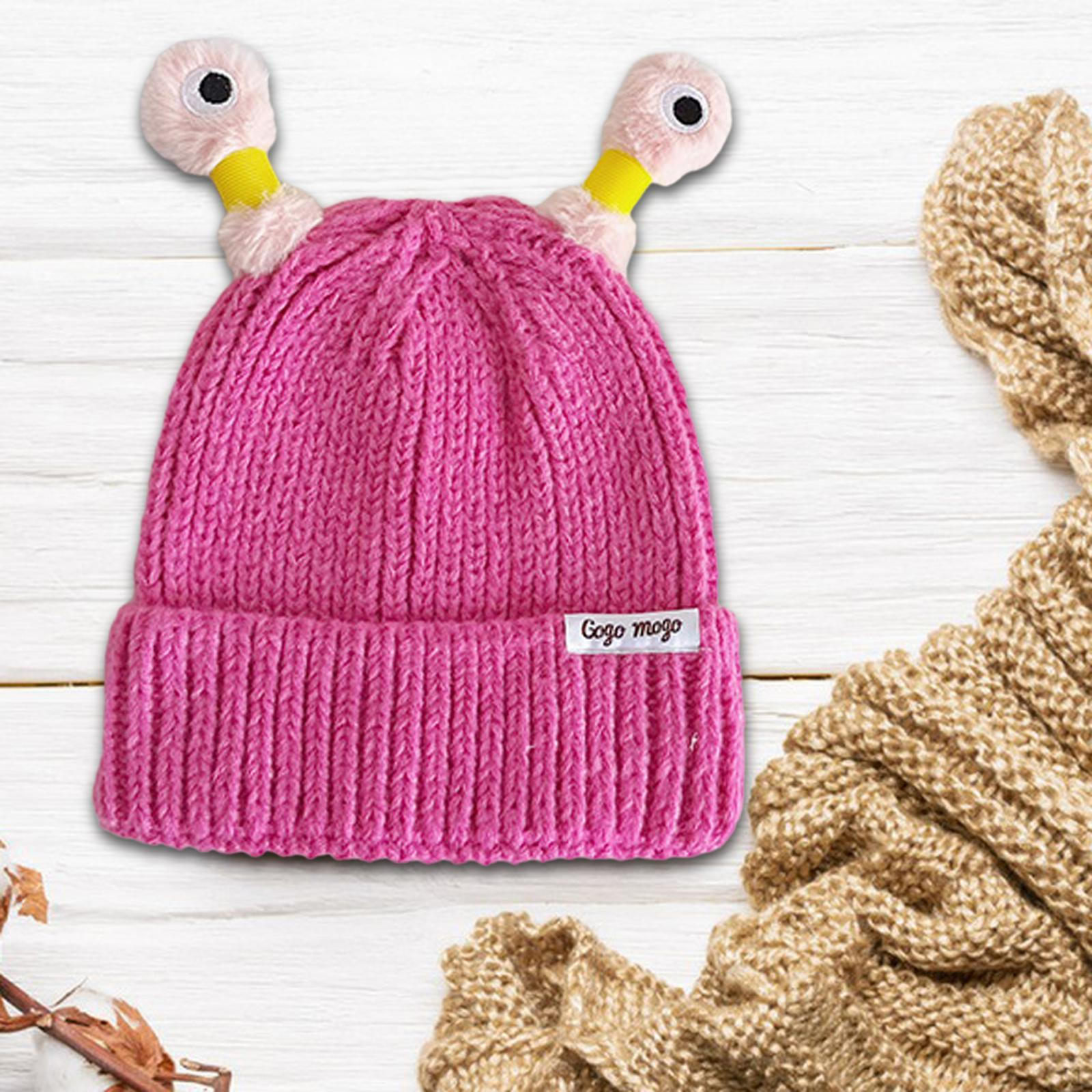 

Cozy Little Creature Knit Hat for Adults and Kids - Lightweight Stylish Winter Headwear рожевий червоний колір