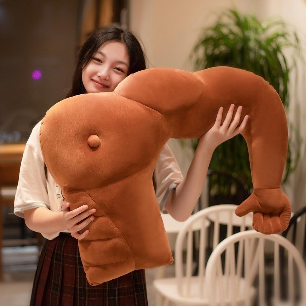 Creative Arm Pillow Throw Pillow Hunky Chest Body Shape Pillow Cuddle Pillow Super Soft Boyfriend Pillow Home Decor