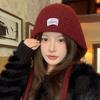 Korean Knitted Balaclava for Women In Autumn and Winter with Large Head Circumference Small Face Warm Ear Protection  Woolen Hat  Pullover Hat