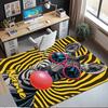 Custom Name LNTB002260915X1003==Zebra Printed Carpet,Rug for Office Chair Living Room Bedroom Kitchen Room Decor Gifts.