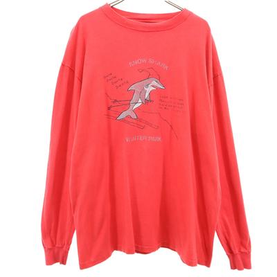 80er 90er BEEFY-T USA hergestellt altes Langarm-T-Shirt XL Ron T Herren Gebraucht