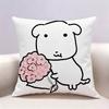 Cute Dog Ganadi Doublesided print Pillow Case Pattern Printed Pillowcase For Living Room Sofa Cushion Cover
