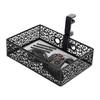 Hiddens Schreibtisch-Organizer 360 Grad drehbarer Aufbewahrungskorb Ohne Bohren Hiddens Metall-Aufbewahrungskorb Schreibtisch-Aufbewahrungs-Organizer