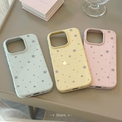 Personalized Gray Star for IPhone17promax Mobile Phone Case for Apple 16 Simple 14 All-inclusive 13 Soft 15 Glossy