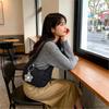 Boshiho Women's Quilted Nylon Shoulder Bag, Ultra-Lightweight, Waterproof, Multi-Function Pockets, Mini Design with Cute Charm, Adjustable Shoulder