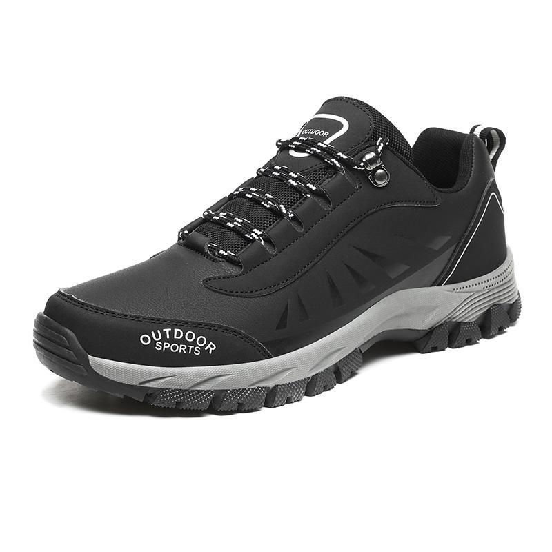 Autumn Winter Warm Plush Men Shoes Outdoor Snow Boots Men Work Casual Hiking Shoes Non-Slip Low Ankle Boots Size 39-45