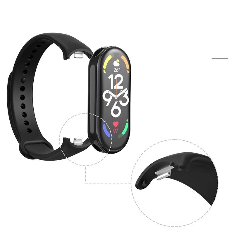 Rubber Strap for Mi Band 8 Bracelet Xiaomi Mi Band 8 NFC Silicone Sport Strap Quick Release Correa Miband 8 SmartWatch Wristband