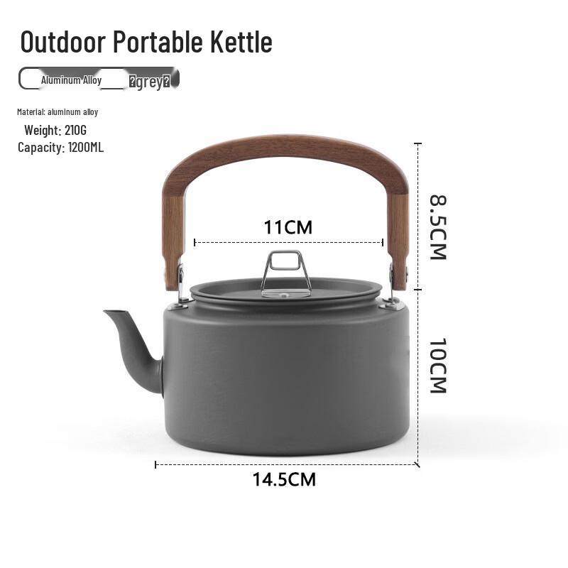Hejiangshi YCD13 Outdoor 1.2L Aluminum Camping Kettle