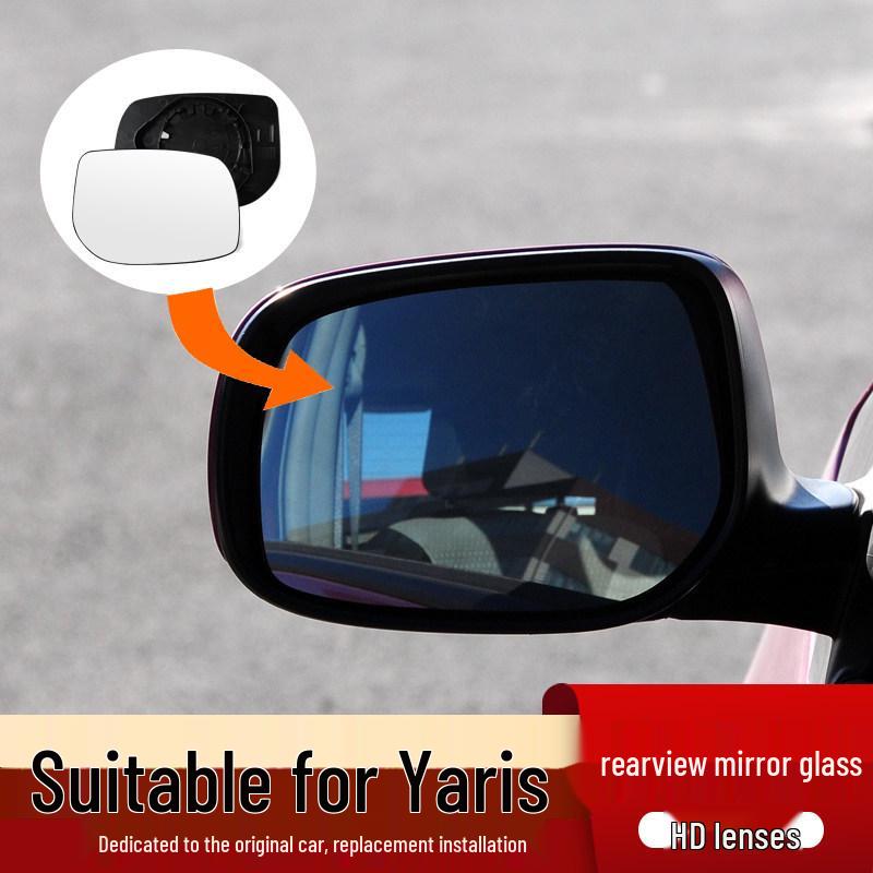 

Toyota Yaris Rearview Mirror Lens for 2008-2013 Models, Side Door Exterior Reversing Reflective Glass Yaris - Passenger (Right side)
