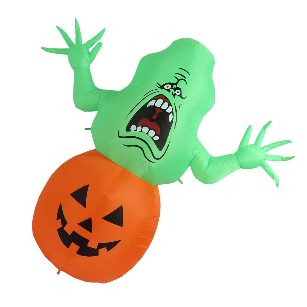 Halloween Inflatable Green Monster with LED Light 5FT IP44 Waterproof Halloween Blow Up Pumpkin