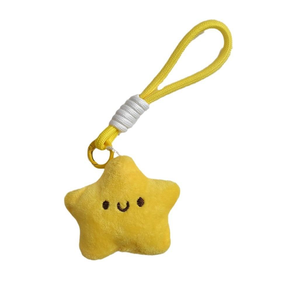 Friendship Plush Star Keychain Cartoon Star Pendant with Lanyard  Graduation Gifts