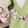 Playful Cartoon Animal Fabric Brooch Soft Textile Pin Fashion Accessory Pin For Casual Outfits And Fashion Styles