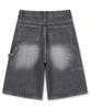 NTET Urban Carpenter Bermuda Denim Pants (Gray)